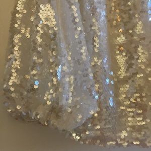 Brand new Zara white sequin top. Very pretty and festive for the holidays